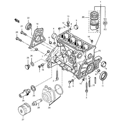 Refroidissement huile - Joint torique [Origine Constructeur]