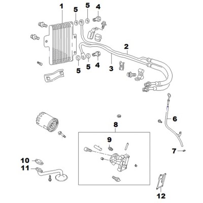 Refroidissement huile - joint [Origine Constructeur]