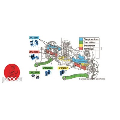 SILENT-BLOCS Polyuréthane SuperPro (4SB)