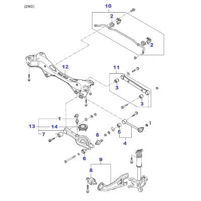 Triangle / bras inférieur - bague [Origine Constructeur]