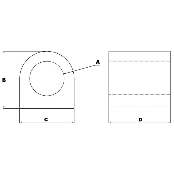 Barre stabilisatrice - kit de bagues (paliers centraux) [Equipementier Origine]