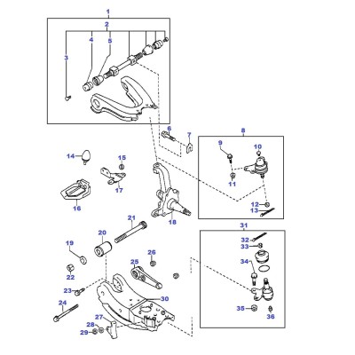 Triangle / bras supérieur [Origine Constructeur]