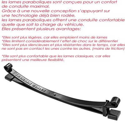KIT SUSPENSION Complet Terrain Tamer avec lames paraboliques
