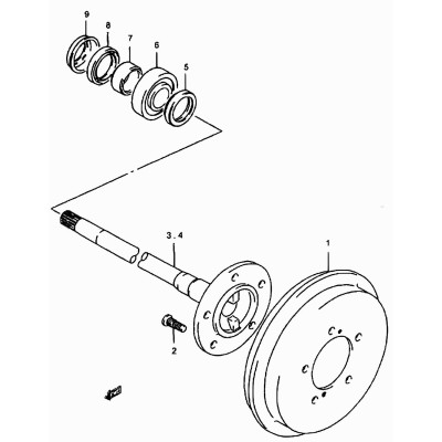 Arbre de roue [Origine Constructeur]
