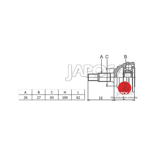 JOINT HOMOCINETIQUE / TETE de CARDAN