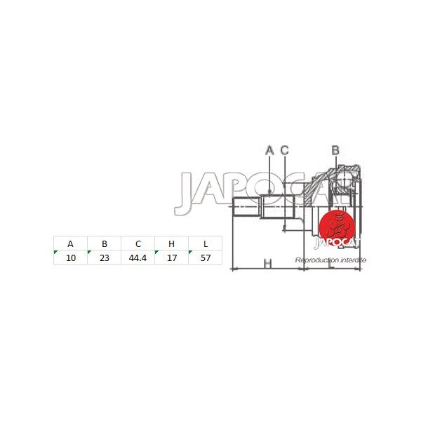JOINT HOMOCINETIQUE / TETE de CARDAN