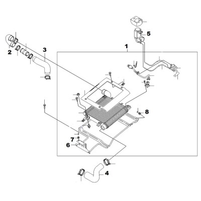 Intercooler - silent bloc [Origine Constructeur]