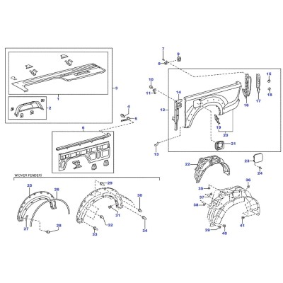 Aile - Elargisseur d'aile - joint [Origine Constructeur]