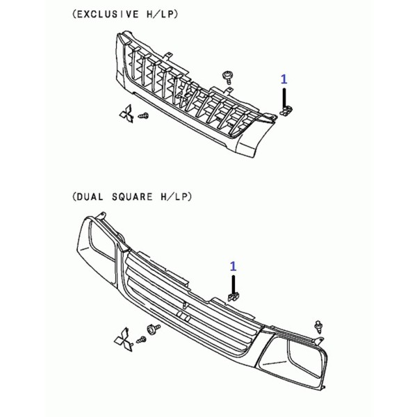 Calandre - Clips de fixation [Origine Constructeur]