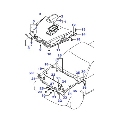 Capot - cable de serrure [Origine Constructeur]