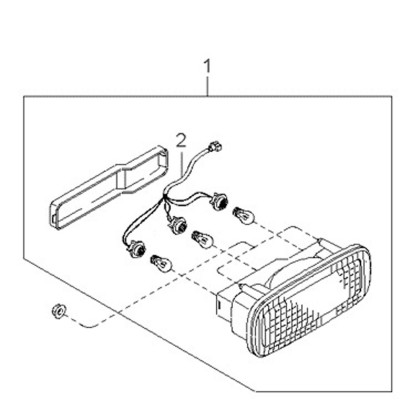 Feux - porte ampoule [Origine Constructeur]