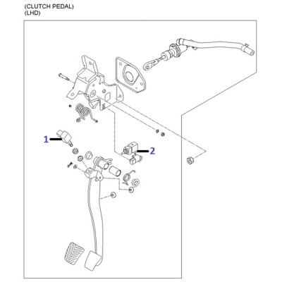 Contacteur - Pedale d'embrayage [Origine Constructeur]