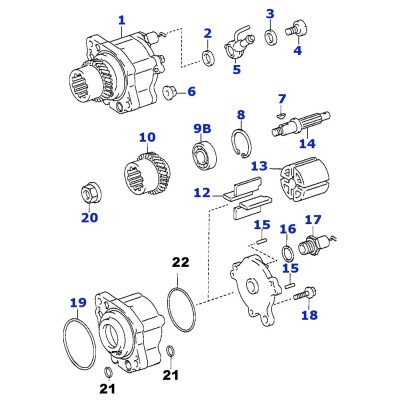 Pompe à vide - circuit de dépression - pignon [Origine Constructeur]