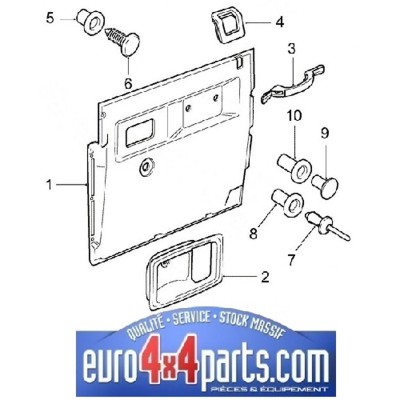 Porte - clip et agraphe de fixation (garniture et accoudoir) [Origine Constructeur]