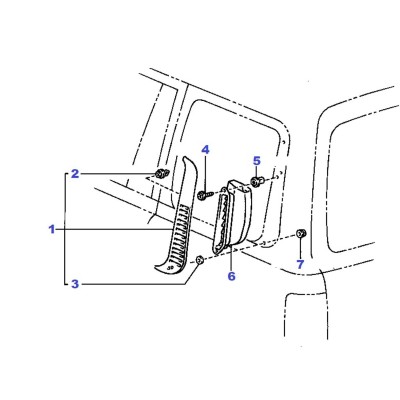 Carrosserie - grille d'aération [Origine Constructeur]