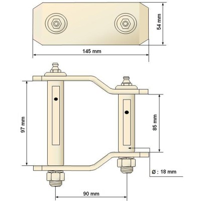 JUMELLE de LAMES de Suspension