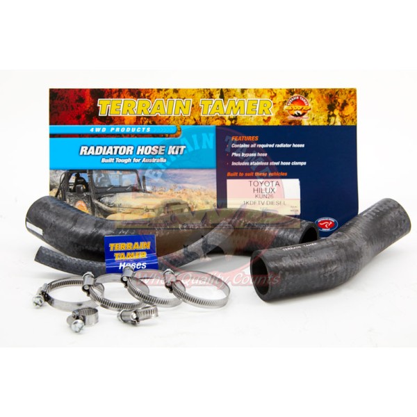 KIT COMPLET DE DURITES DE RADIATEUR KUN25 KUN26