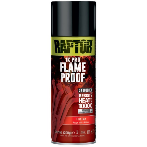 PEINTURE CÉRAMIQUE IGNIFUGE 1000°C " Rouge plat "