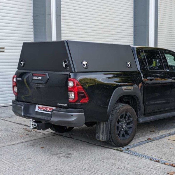 Hardtop ROCKALU aluminium 3 pour Toyota Hilux Vigo 2005-2015 Extra-cab (noir)