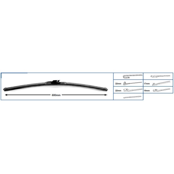 BALAI d'ESSUIE-GLACE Flat 600mm