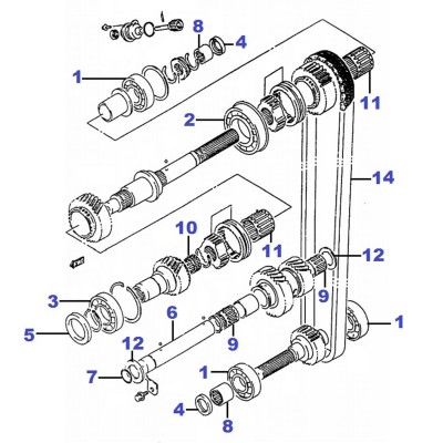 Boîte de transfert - kit rénovation [Origine Constructeur]