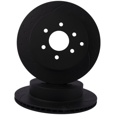DISQUE de FREIN Arrière Rainuré/Pointé RDA (La Paire)
