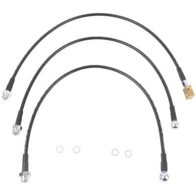 Kit flexibles de frein type Aviation +10 cm [Performance]