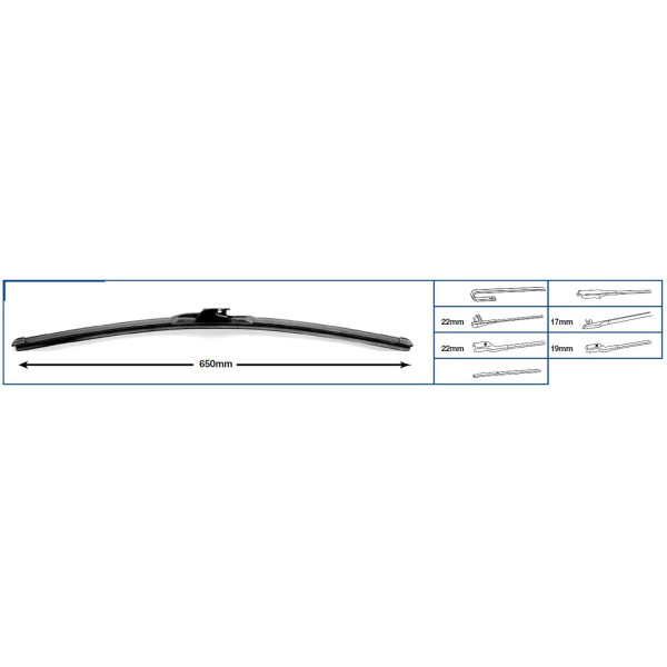 BALAI d'ESSUIE-GLACE Flat 650mm