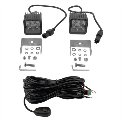 Feux - phares à LED 3" Flood - Equipaddict