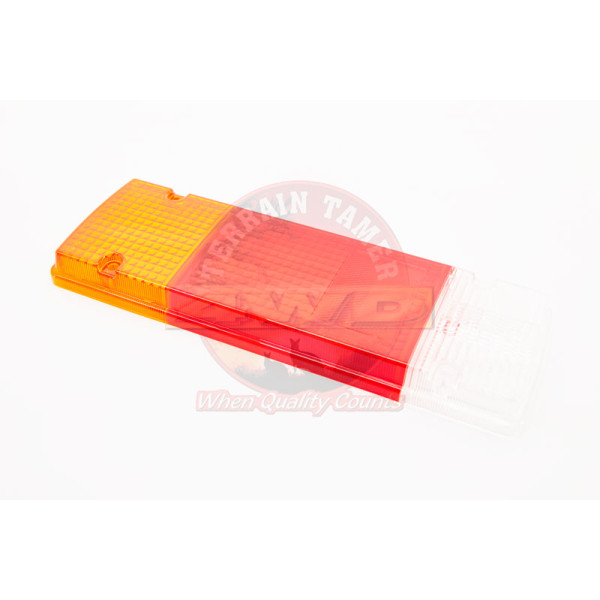 LENS REAR L/H UTE WITH INNER NOTCH SUITS GENUINE LAMP
