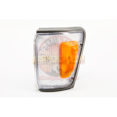 LAMP ASSY FRONT L/H CORNER SILVER GREY THIN RIM TAIWANESE