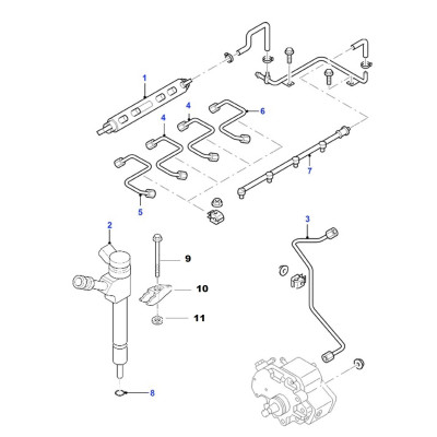 Injection common rail - vis bride injecteur [Origine Constructeur]