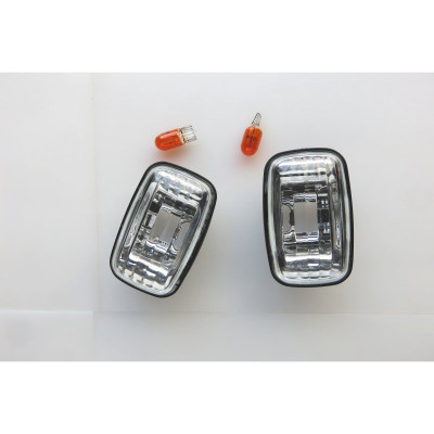 Paire de répétiteurs Cristal clignotant aile Land Cruiser HDJ80 KDJ9 HDJ100 KZJ7