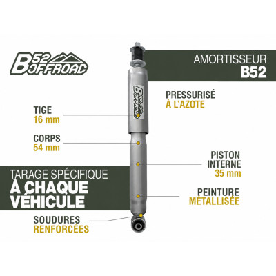 AMORTISSEUR ARRIÈRE LONGUE COURSE B52 OFFROAD POUR TOYOTA 4RUNNER