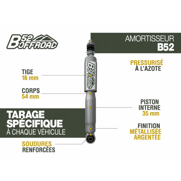 AMORTISSEUR AVANT B52 OFFROAD POUR TOYOTA 4RUNNER