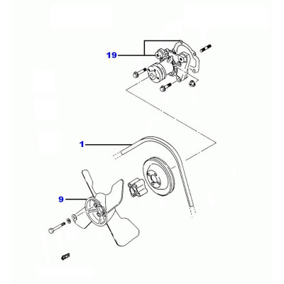 Courroie trapezoïdale [Equipementier Origine]