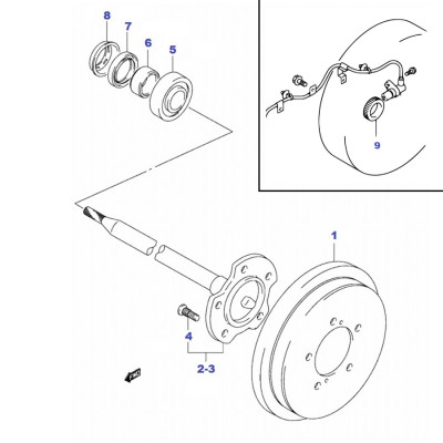 Roulement de roue - kit [Equipementier Origine]