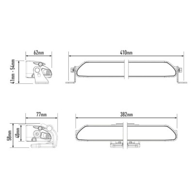 Phare LED LAZER LINEAR 12 ELITE + Feux de position - LA0L12-PL-LNR - vue 4