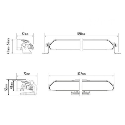 Phare LED LAZER LINEAR 18 - LA0L18-LNR - vue 4