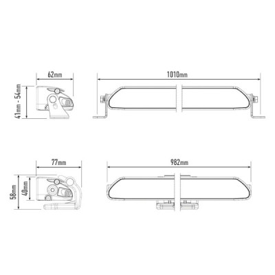 Phare LED LAZER LINEAR 36 - LA0L36-DBL-LNR - vue 5