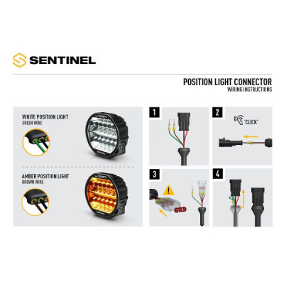 Phare LED LAZER SENTINEL 9" HIGHLINE - BEACON - BLANC - LA0S9-HL-WH-PL-BC - vue 5