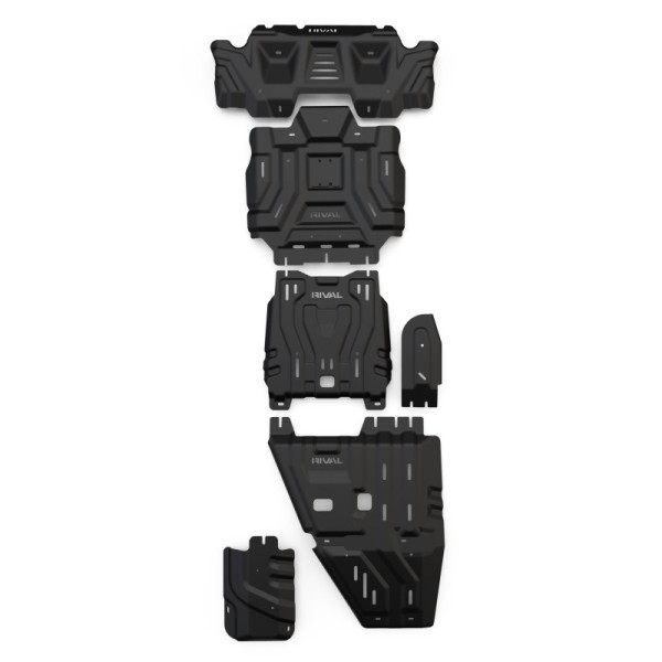 Kit 4 blindages RIVAL acier 3 mm Toyota Hilux Travo 2026