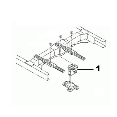 Roue de secours - Support [Origine Constructeur]