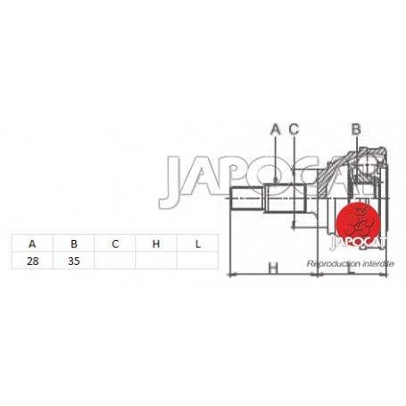 JOINT HOMOCINETIQUE / TETE de CARDAN