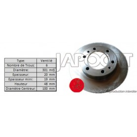 DISQUE de FREIN Avant...