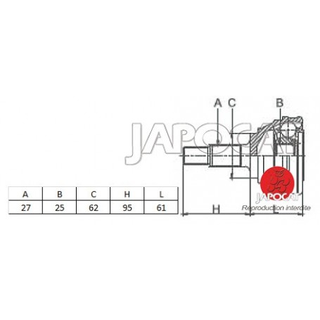 JOINT HOMOCINETIQUE / TETE de CARDAN