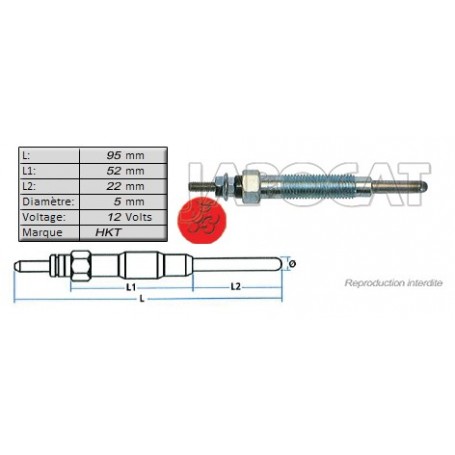 BOUGIE de PRECHAUFFAGE [HKT]