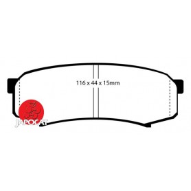 PLAQUETTES de FREIN Arrière